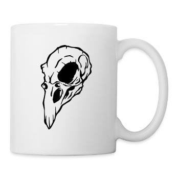 Crow skull Halloween - Mug blanc - blanc - Droite