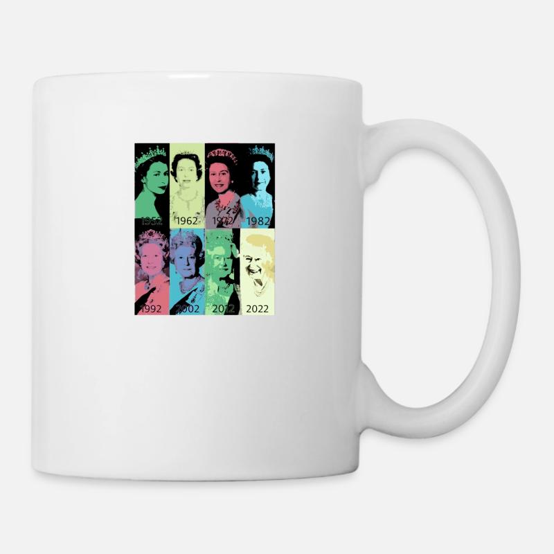 Reine II - Elizabeth England - Reine d’Angleterre, - Mug blanc - blanc