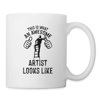 Peintre et vernisseur, le métier le meilleur et le plus ennuyeux - Mug blanc - blanc - Droite