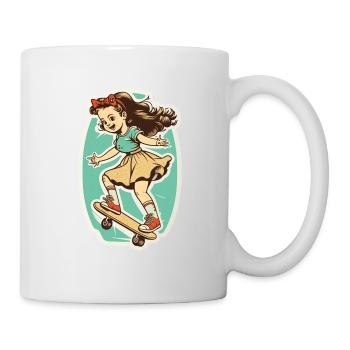 Skater Girl - Mug - white - Right