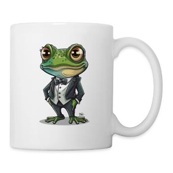 Grenouille de smoking - Mug blanc - blanc - Droite