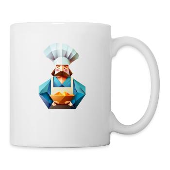 Origami-Koch - Tasse - Weiß - Rechts