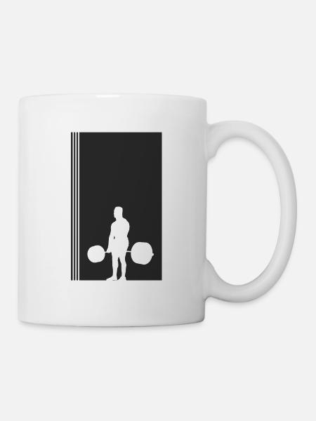Weightlift Bodybuilding Deadlift Kraftsport - Tasse - Weiß