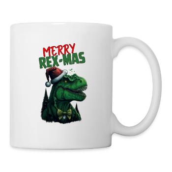Joyeux Rex-Mas - Mug blanc - blanc - Droite