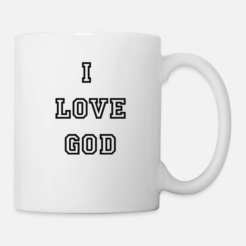 ilovegod - Tasse - Weiß
