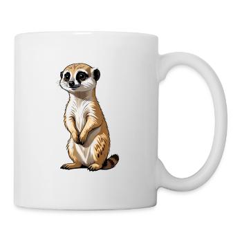 Meerkat Cute Illustration - Mug - white - Right