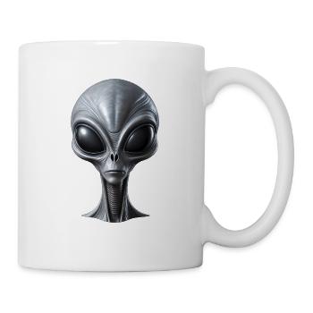 Être extraterrestre extraterrestre gris réaliste - Mug blanc - blanc - Droite