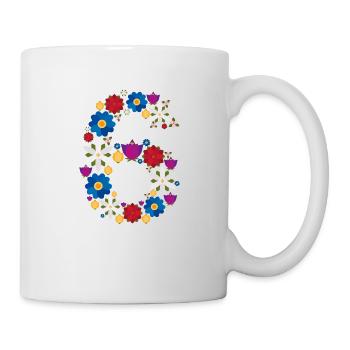 Flowers 6 - Tasse - Weiß - Rechts