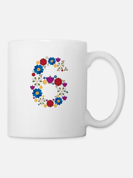 Flowers 6 - Tasse - Weiß