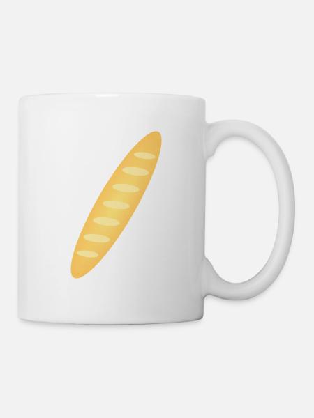 Baguette - Tasse - Weiß