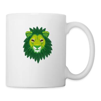 Lion végétal - Mug blanc - blanc - Droite