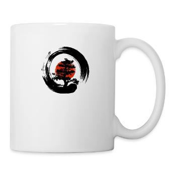 Japanese Bonsai Tree Zen Enso - Mug - white - Right