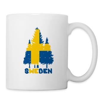 Schweden - Tasse - Weiß - Rechts