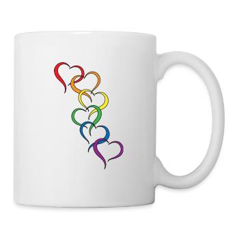 LGBT Cadeau sort Amis Pride Droits - Mug blanc - blanc - Droite