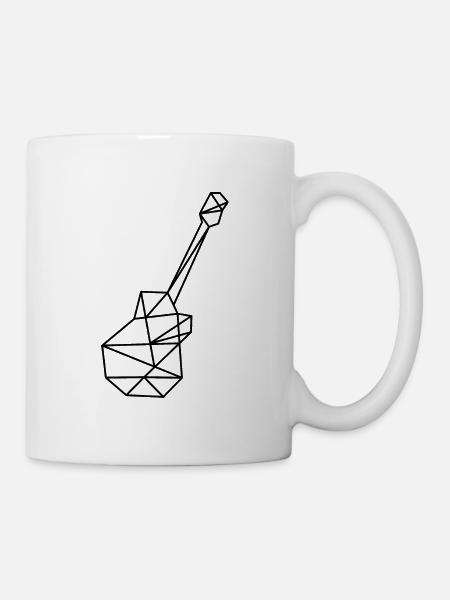 Gitarre - Tasse - Weiß