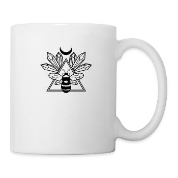 Biene Mond mit Edelstein - Tasse - Weiß - Rechts