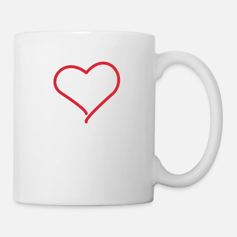 Herz - Tasse - Weiß