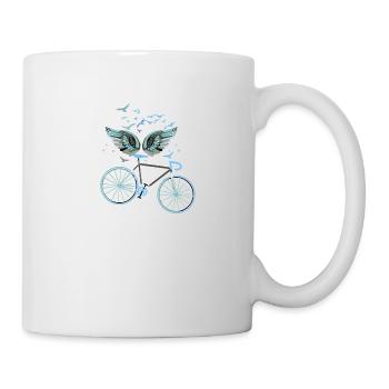 engelsflügel,flügel,angelwings,fahrrad,bike - Tasse - Weiß - Rechts