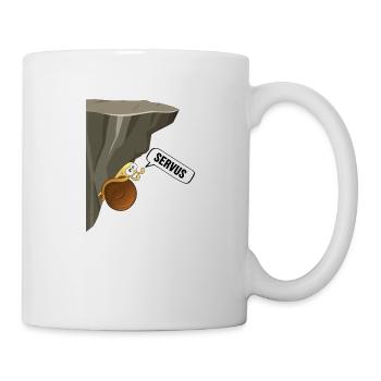 bergwandern servus alpin via ferrata - Tasse - Weiß - Rechts
