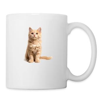 Chat roux - Mug blanc - blanc - Droite