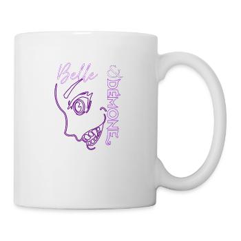 Belle et démone (Violet neon style) - Mug blanc - blanc - Droite