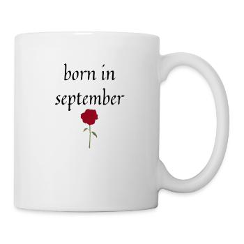 né en septembre - Mug blanc - blanc - Droite