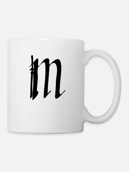 M - Tasse - Weiß