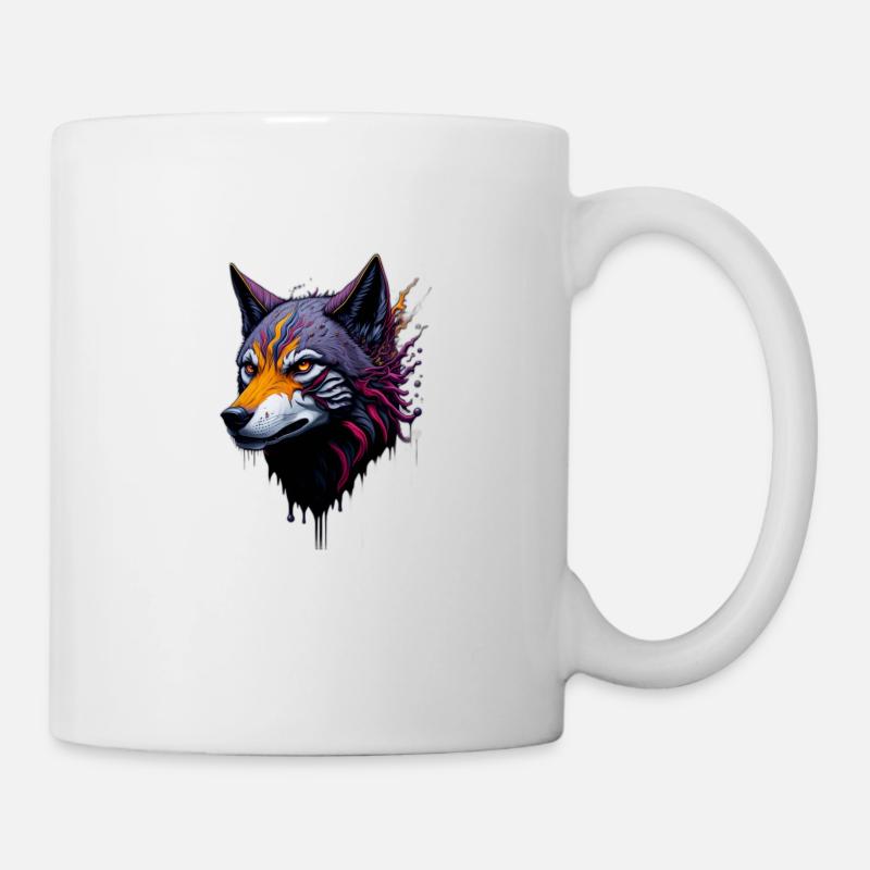 wolf - Tasse - Weiß