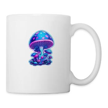 magic mushrooms blue - Tasse - Weiß - Rechts