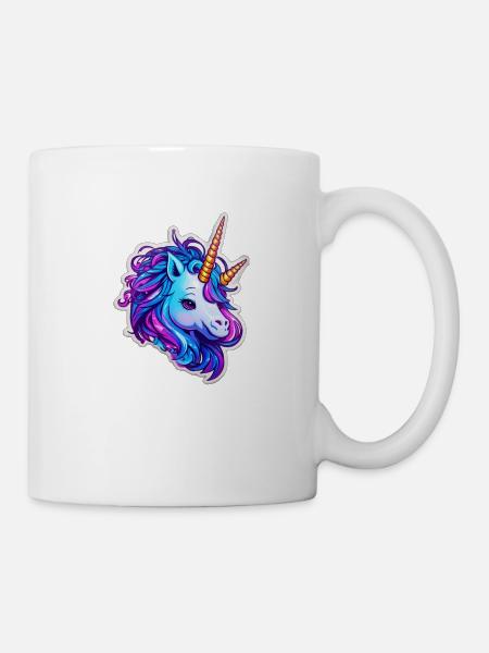 cute "two-nicorn" - Tasse - Weiß