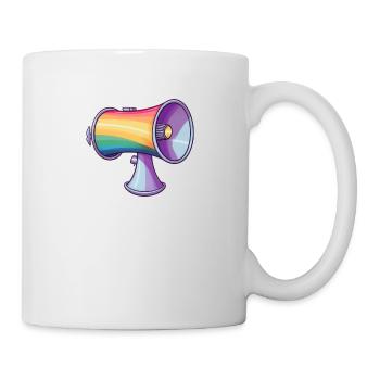 Pride Megaphone - Tasse - Weiß - Rechts