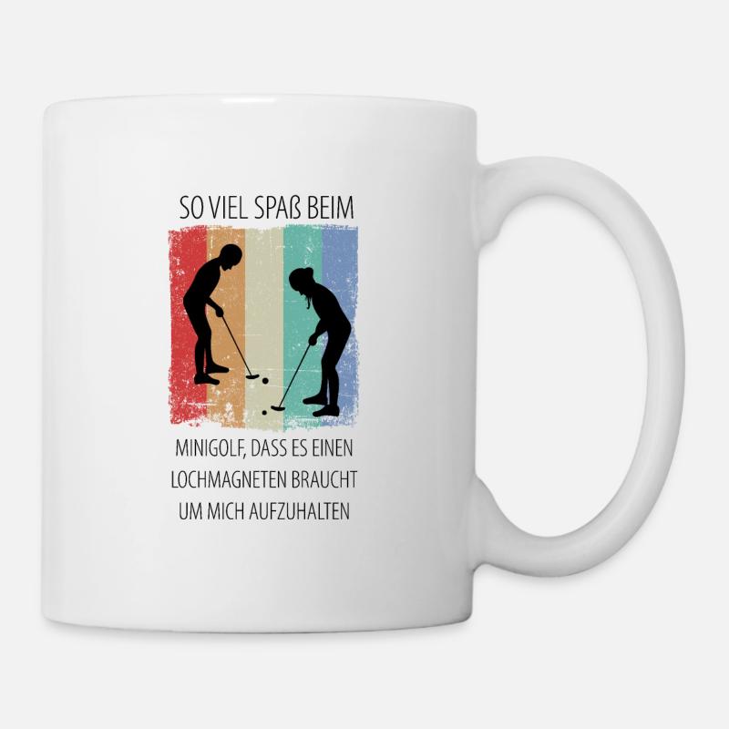 MINIGOLF MINIGOLFER MINIGOLFERIN Minigolfspieler - Tasse - Weiß