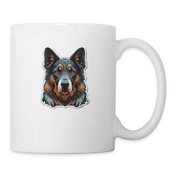 Schäferhund - Tasse - Weiß - Rechts