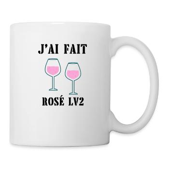 rosé lv2 - Mug blanc - blanc - Droite