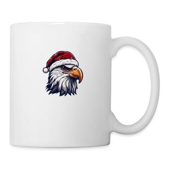 Adler Kopf Weihnachten Christmas - Tasse - Weiß - Rechts