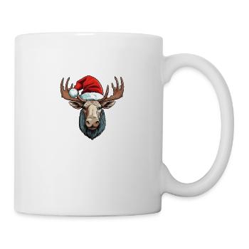 Moose Head Christmas Christmas - Mug - white - Right