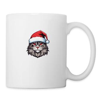 Cat Head Christmas Christmas Portrait - Mug - white - Right