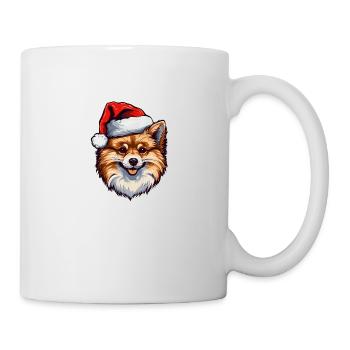 Pomeranian Dog Pomeranian Christmas Christmas - Mug - white - Right