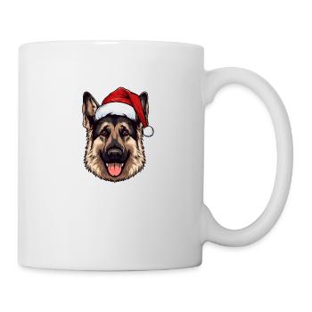 German Shepherd Dog Head Christmas Christmas - Mug - white - Right