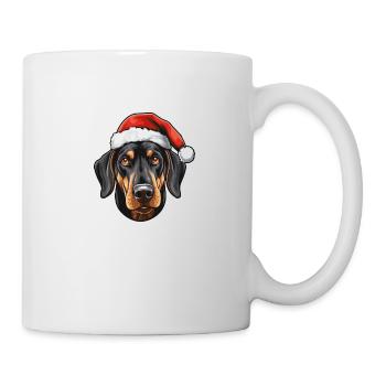 Doberman Dog Head Christmas Christmas - Mug - white - Right