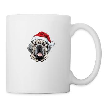 Mastiff Dog Head Christmas Christmas - Mug - white - Right