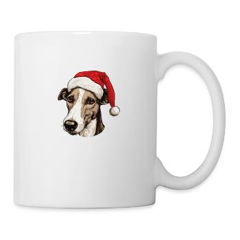 Greyhound Dog Head Christmas Christmas - Mug - white - Right