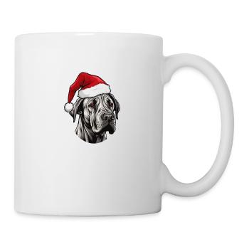 Great Dane Dog Christmas Head - Mug - white - Right