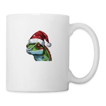 Chameleon Christmas Animal Head - Mug - white - Right