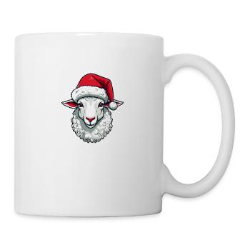 Sheep Christmas Animal Head Lamb - Mug - white - Right