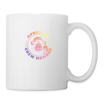 Affe Apres Ski Team Spruch Bunt - Tasse - Weiß - Rechts