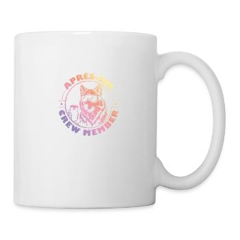 Wolf Apres Ski Team Spruch Bunt - Tasse - Weiß - Rechts