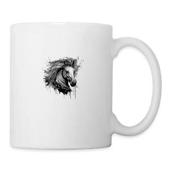 Horse Head Portrait Animal - Mug - white - Right