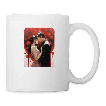 Japanese Manga Couple - Mug - white - Right