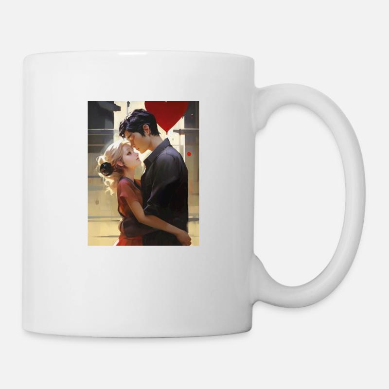 Manga Couple - Mug - white